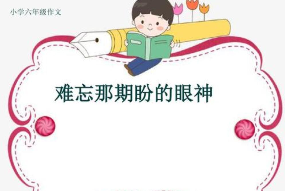 难忘那期盼的眼神作文700字