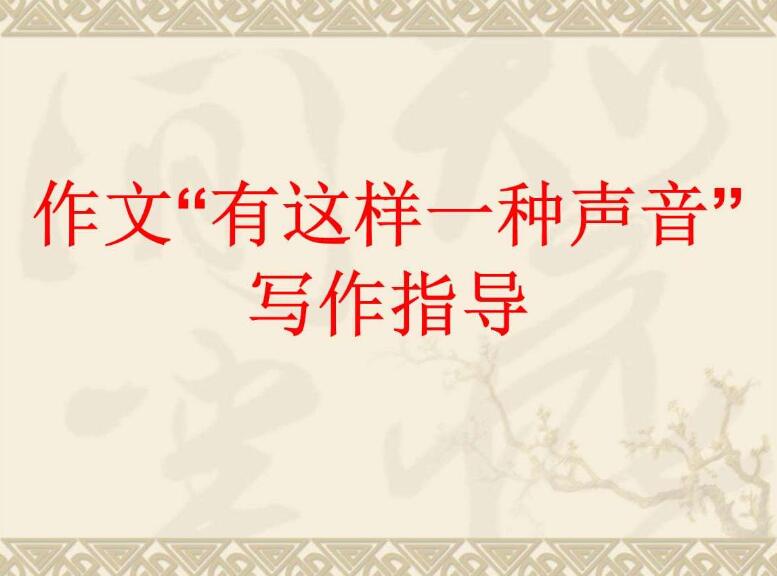 有这样一种声音作文800字高中