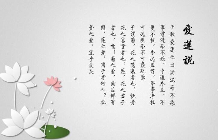 爱莲说仿写作文600字