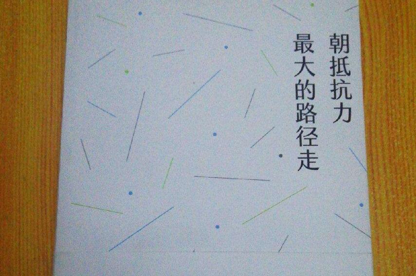 朝抵抗力最大的路径走读后感800字