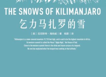 《乞力马扎罗的雪》读后感400字