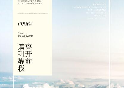 《离开前请叫醒我》读后感1000字