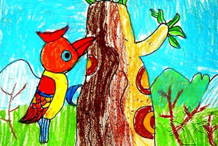 啄木鸟历险记的童话作文300字