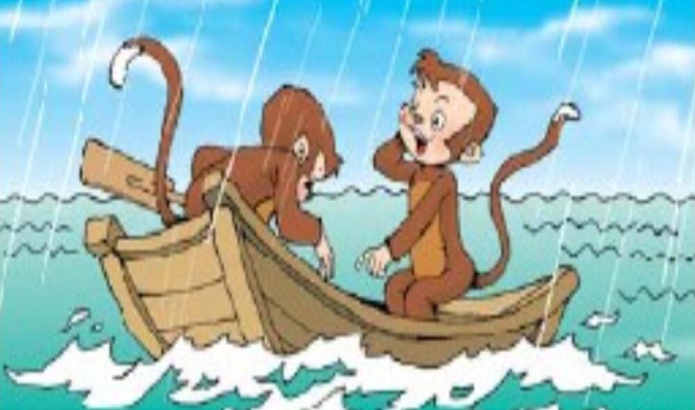 猴子补船看图写话400字