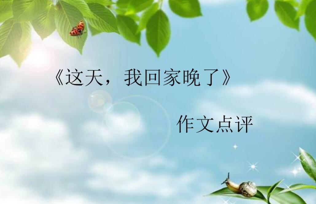 这天我回家晚了作文700字初一