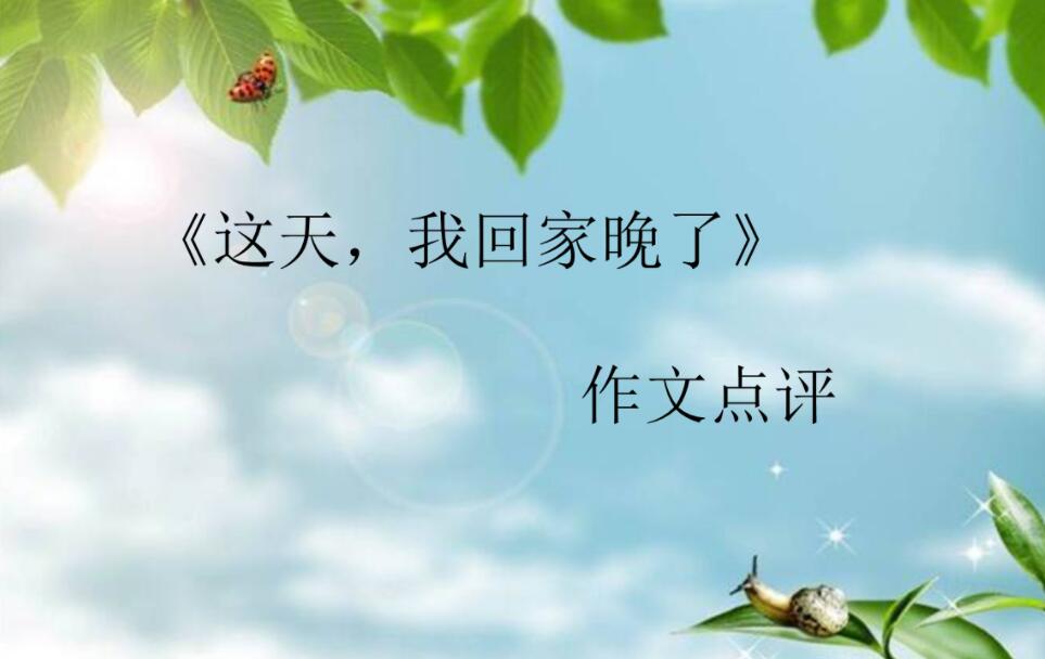 这天我回来晚了作文700字