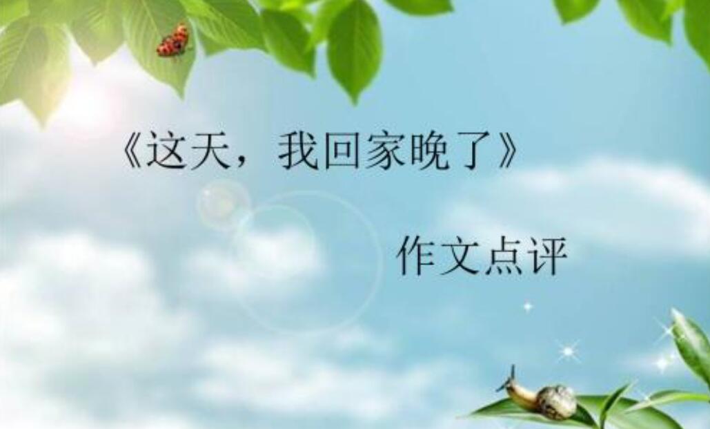 这天我回家晚了作文700字七年级