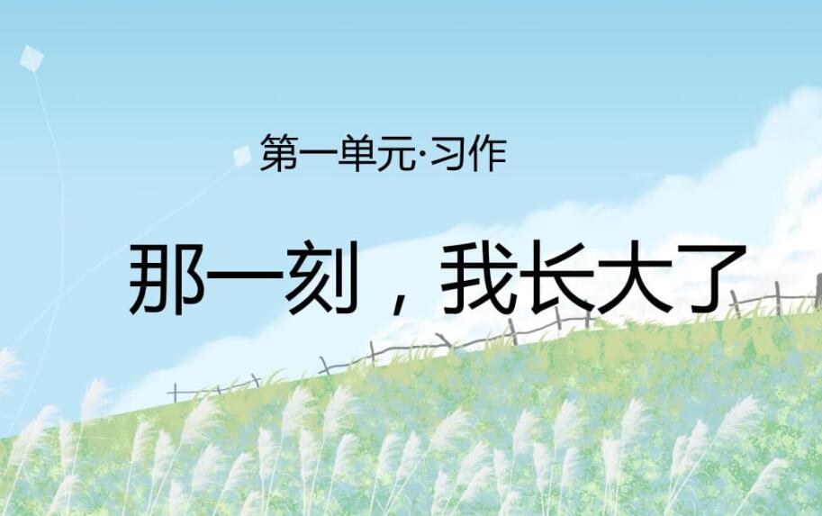 那一刻我长大了作文600字优秀作文五年级
