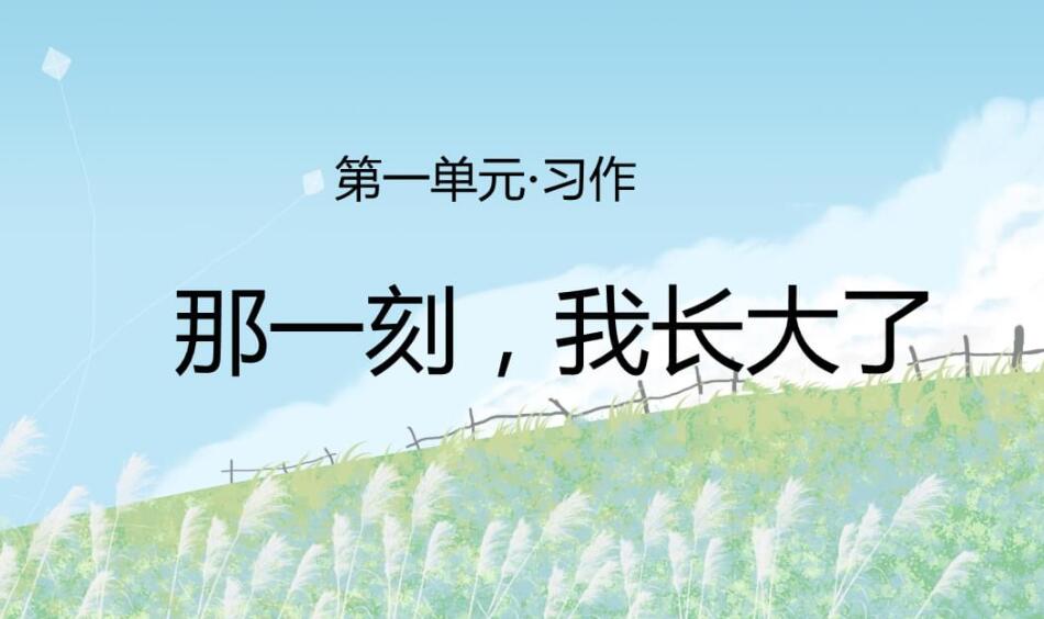 那一刻我长大了作文300字作文五年级下册