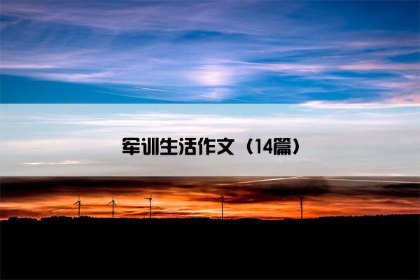军训生活作文（14篇）