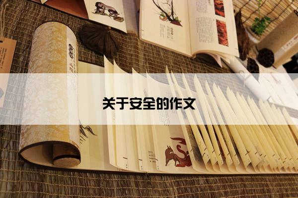 关于安全的作文