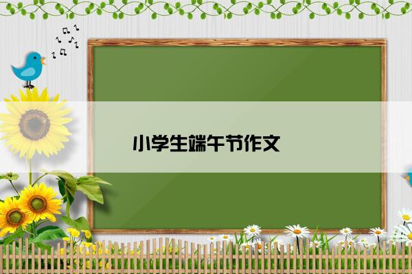 小学生端午节作文