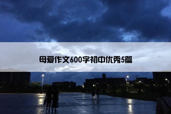 母爱作文600字初中优秀5篇