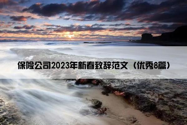 保险公司2023年新春致辞范文（优秀8篇）