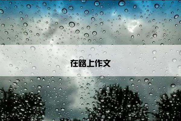在路上作文