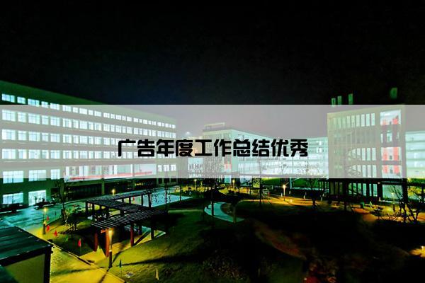 广告年度工作总结优秀