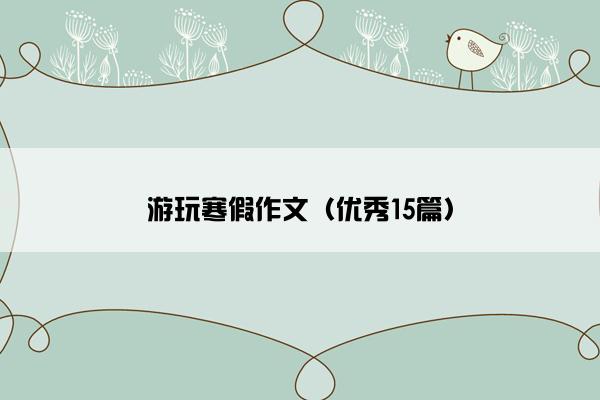 游玩寒假作文（优秀15篇）