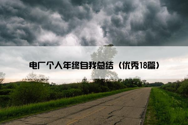 电厂个人年终自我总结（优秀18篇）
