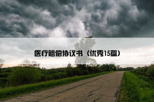 医疗赔偿协议书（优秀15篇）