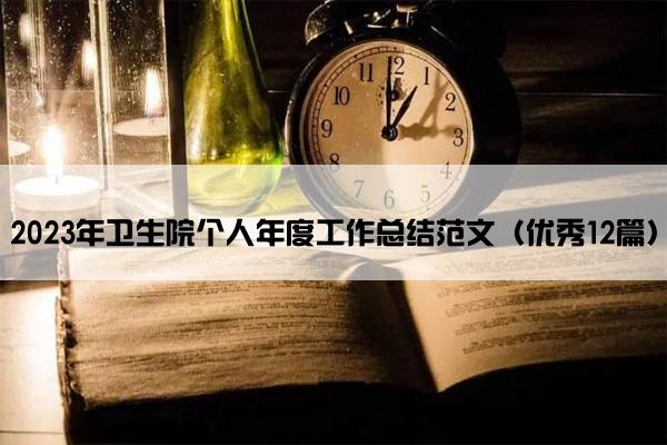 2023年卫生院个人年度工作总结范文（优秀12篇）