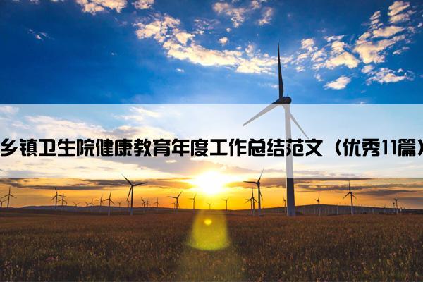 乡镇卫生院健康教育年度工作总结范文（优秀11篇）