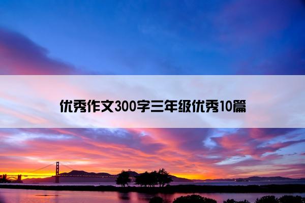 优秀作文300字三年级优秀10篇