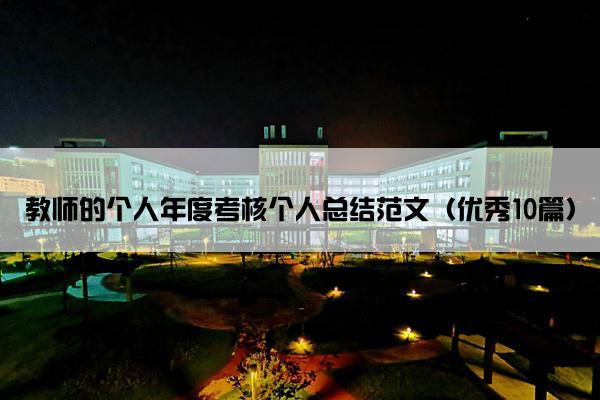 教师的个人年度考核个人总结范文（优秀10篇）