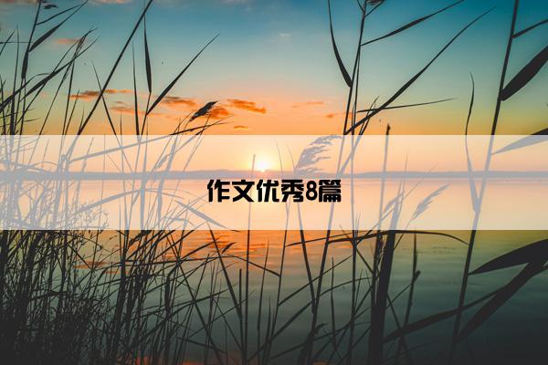 作文优秀8篇