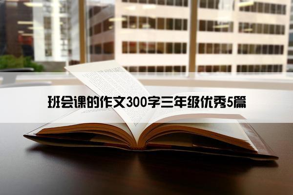 班会课的作文300字三年级优秀5篇