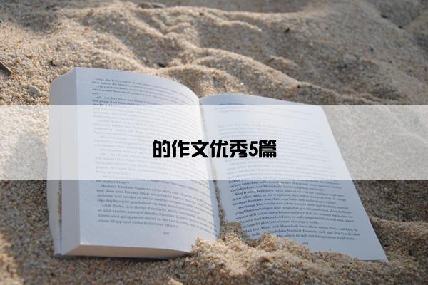 的作文优秀5篇 的作文优秀5篇