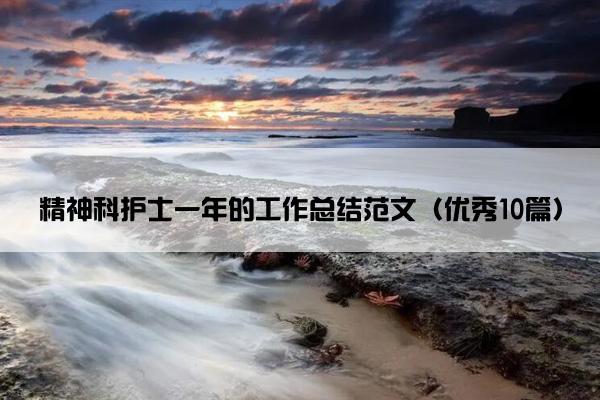 精神科护士一年的工作总结范文(优秀10篇) 精神科护士一年的工作总结范文(优秀10篇)