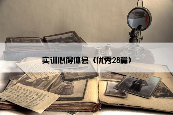 实训心得体会（优秀28篇）