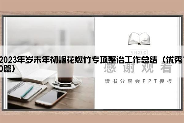 2023年岁末年初烟花爆竹专项整治工作总结（优秀10篇）