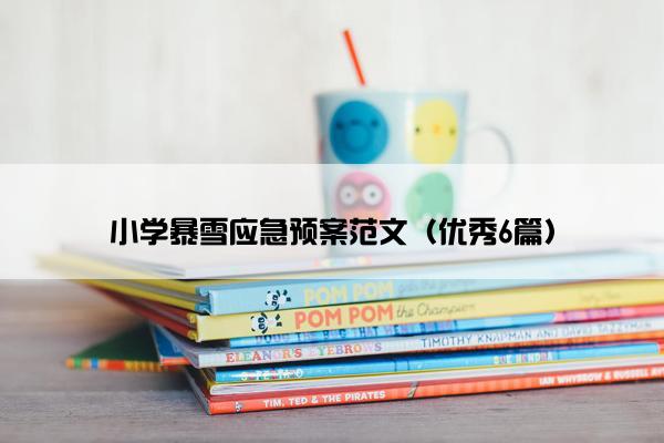 小学暴雪应急预案范文（优秀6篇）