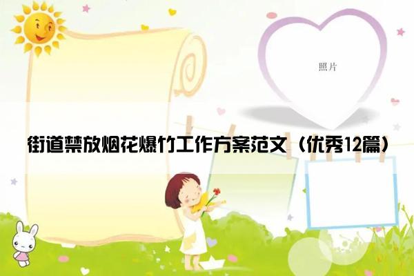街道禁放烟花爆竹工作方案范文（优秀12篇）