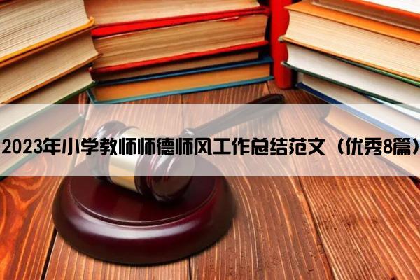 2023年小学教师师德师风工作总结范文（优秀8篇）