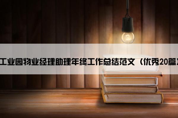 工业园物业经理助理年终工作总结范文（优秀20篇）