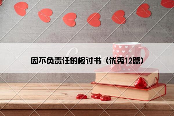 因不负责任的检讨书（优秀12篇）