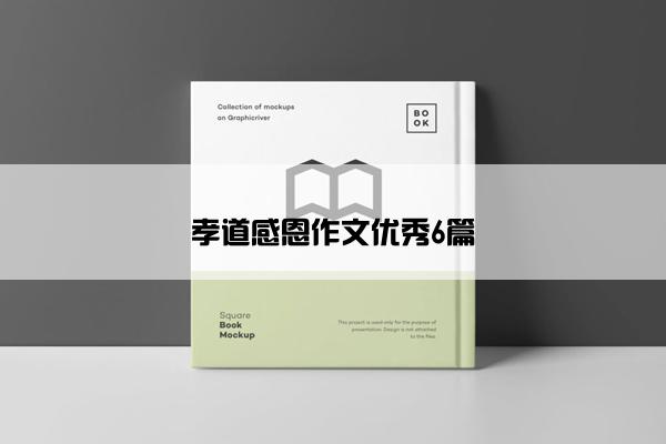 孝道感恩作文优秀6篇