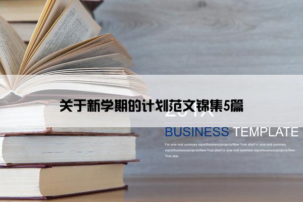 关于新学期的计划范文锦集5篇