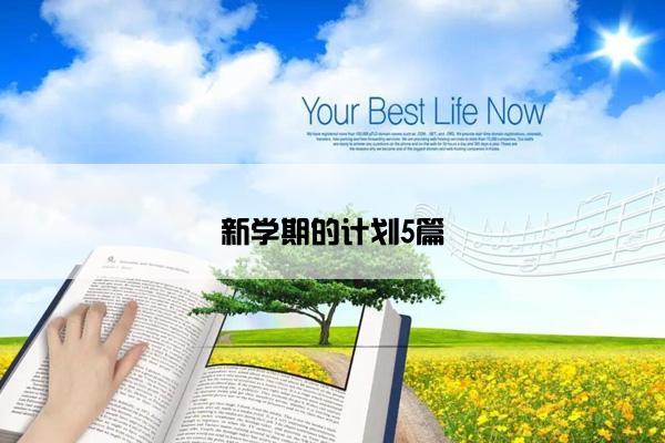 新学期的计划5篇