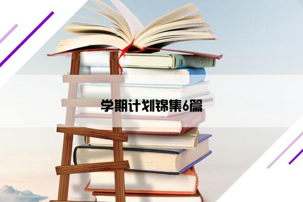学期计划锦集6篇