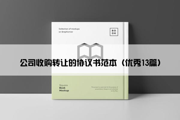 公司收购转让的协议书范本（优秀13篇）