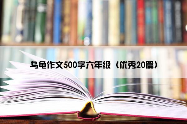 乌龟作文500字六年级（优秀20篇）