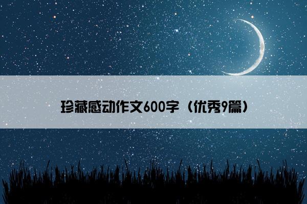 珍藏感动作文600字（优秀9篇）