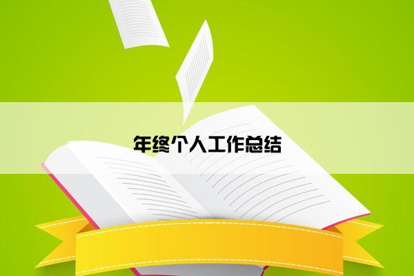 年终个人工作总结