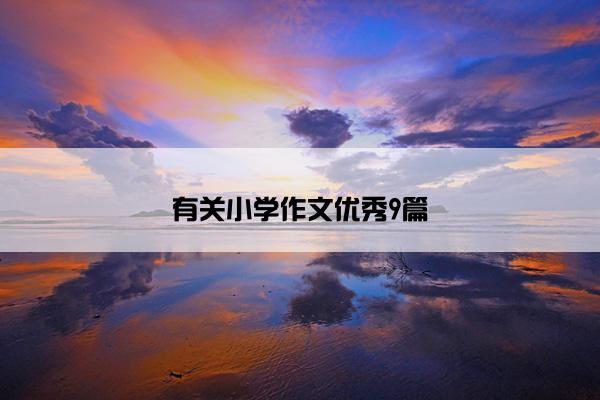 有关小学作文优秀9篇