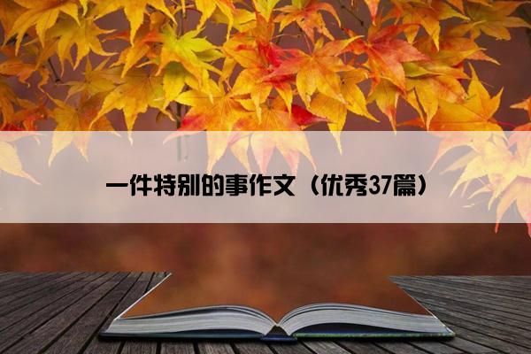 一件特别的事作文（优秀37篇）