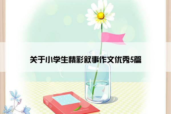 关于小学生精彩叙事作文优秀5篇