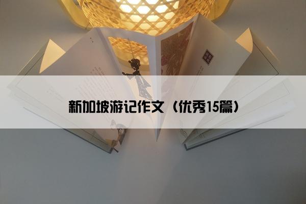 新加坡游记作文（优秀15篇）